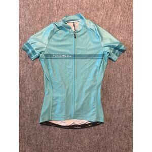 Pedal Mafia Women’s XL Teal Short Sleeve Cycling Jersey- EUC